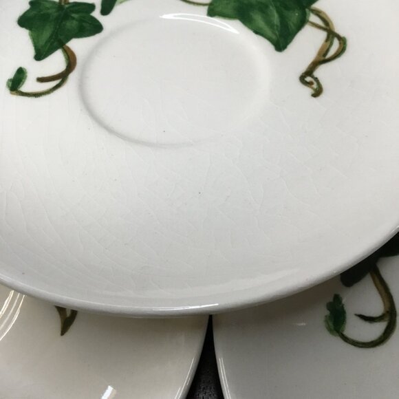 Set 8 Metlox Pottery Poppy Trail California Ivy Tea Coffee Saucers - Picture 3 of 5